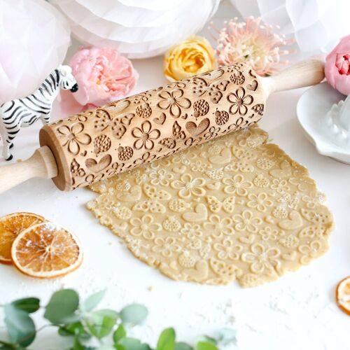 Springtime One Embossing Rolling Pin
