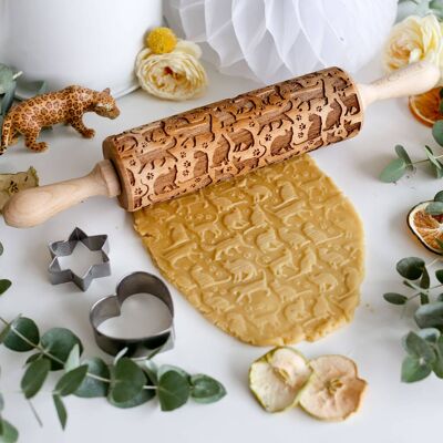 Cats Two Embossing Rolling Pin
