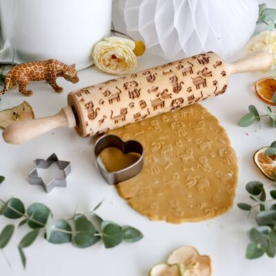 Cats And Dogs Embossing Rolling Pin