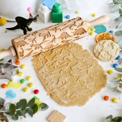 Dinosaurs One Embossing Rolling Pin