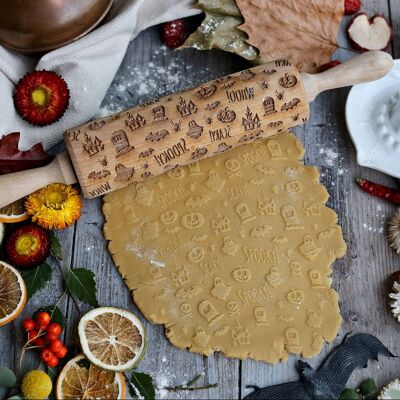 Spooky Halloween Embossing Rolling Pin