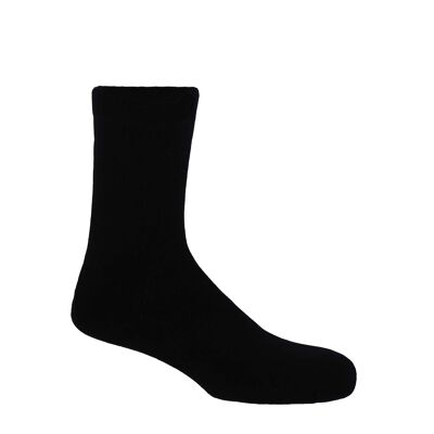 Chaussettes de lit homme unies - Noir