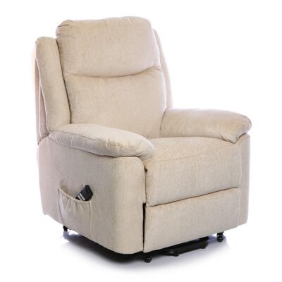 The Evesham - Dual Motor Riser Recliner Electric Mobility Lifting Chair in Cream