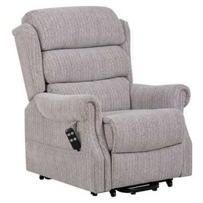 Lincoln Standard - Dual Motor Riser Recliner Chair In Soft Wheat Fabric