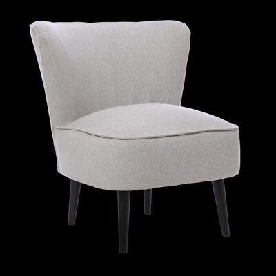 The Washington - Occasional Accent Cocktail Chair in Dolly Chrome Fabric