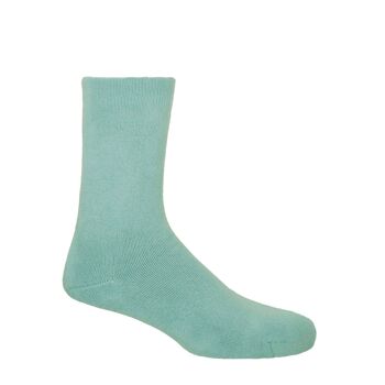 Chaussettes de lit homme unies - Bleu 1