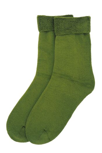 Chaussettes de lit homme unies - vert 2