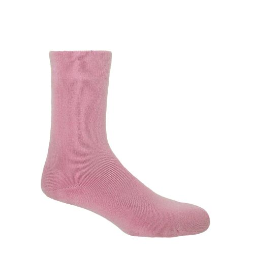 Plain Men's Bed Socks - Pink