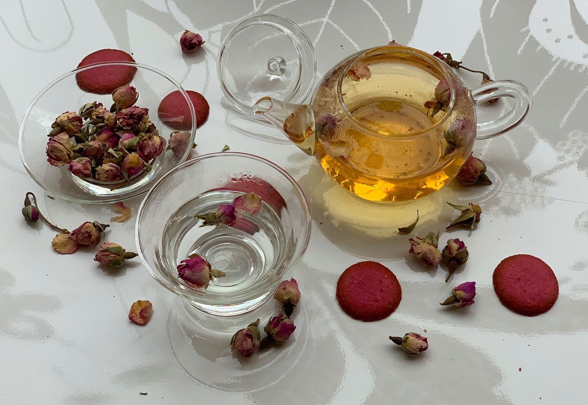 Tè bianco - Rose Nepal ／ Tè bianco del Nepal e boccioli di rosa