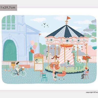 A4 poster - The Merry-go-round