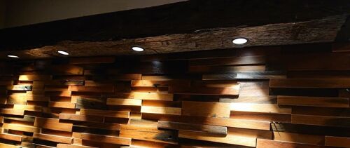 Suspended Wood Beam lights, Hanging Rustic Beam lights / LPUB4