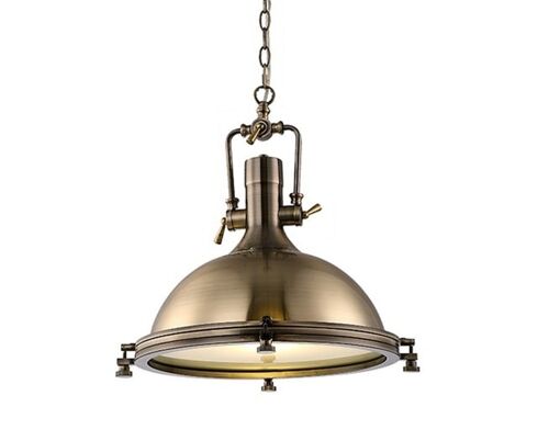 Steel Pendant Light, Decorative Industrial Light / LMG-2-1