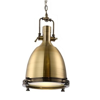 Lámpara colgante de acero, Lámpara industrial decorativa / LMG-4