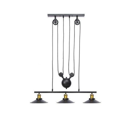 Industrial Style Metal Suspended 3 Light Shades / LM-3
