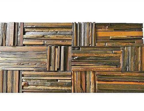 Reclaimed Wood Tiles, Mosaic Tiles, Vintage MVDL5 / MVDL5