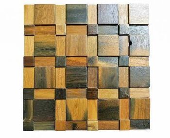 Carreaux de mosaïque en bois, carreaux de bois vintage, style 22 / WMV22 2