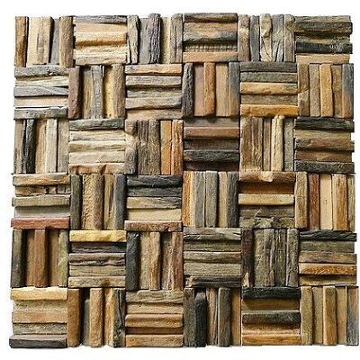 Piastrelle in legno rustiche, piastrelle per pareti in legno, stile 11 / WMR11