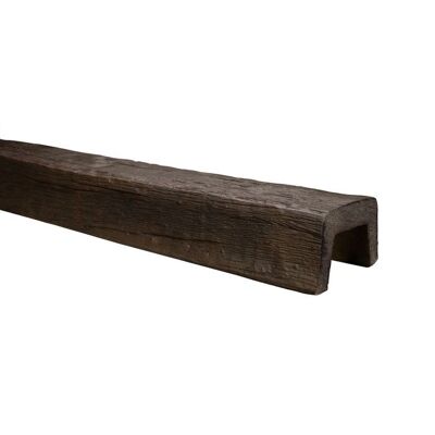 Trave in finto legno PU 2 m/2,5 m di lunghezza (21 x 13 cm) - Marrone scuro / BPU1-200-0