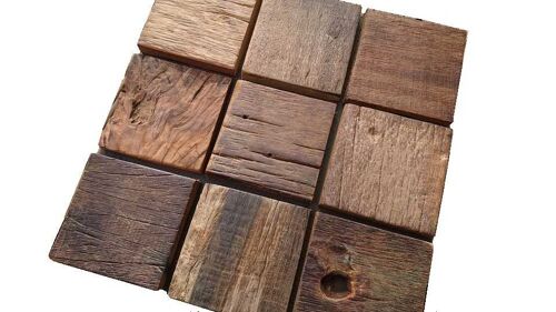 Old Wood Tiles, Reclaimed Panels, Rustic Style 5 / WMR5