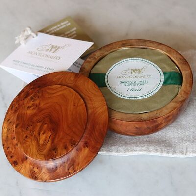 Forest shaving soap - Precious wood bowl, cedar root
