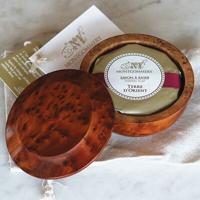 Terre d'Orient shaving soap - Precious wood bowl, cedar root