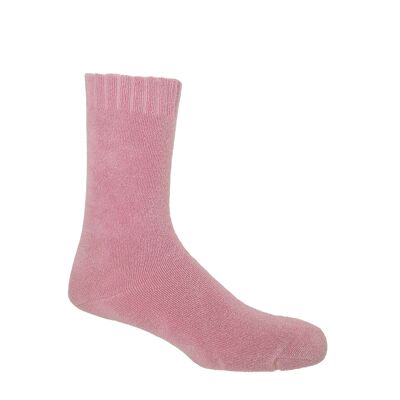 Calcetines de cama de hombre Ribbed Cuff - Pink
