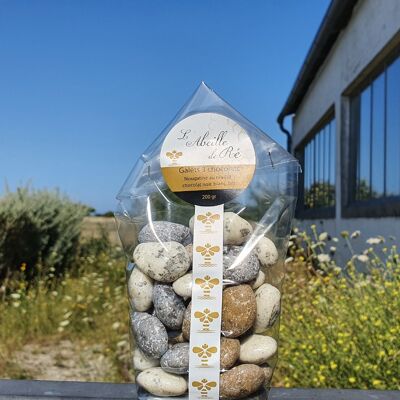 nougatine pebbles with honey and 3 chocolates 200 GRS