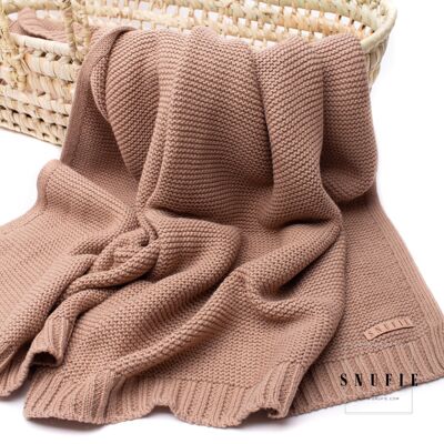 Couverture bébé | TRICOT | Kaki