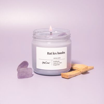 Beat the Boobs | "Let go" amethyst candle