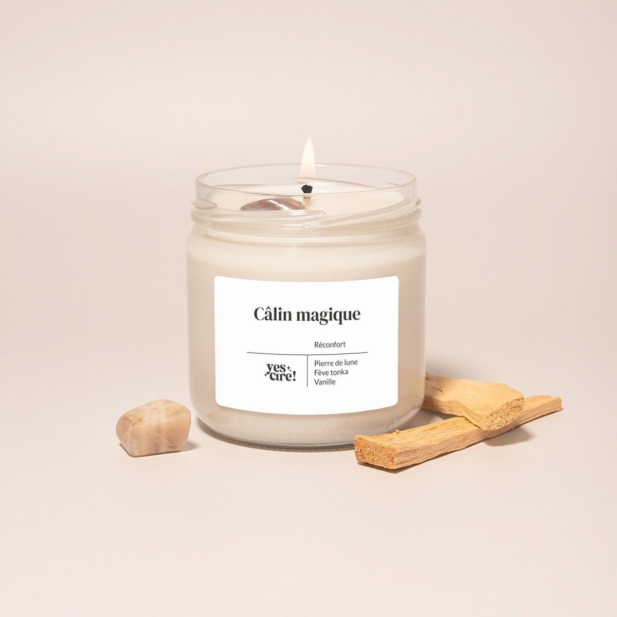 Magische Umarmung | Mondsteinkerze „Komfort“.