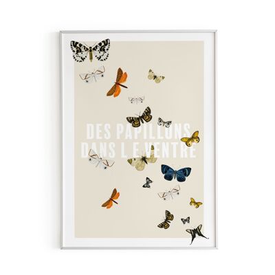 Cartel de mariposas