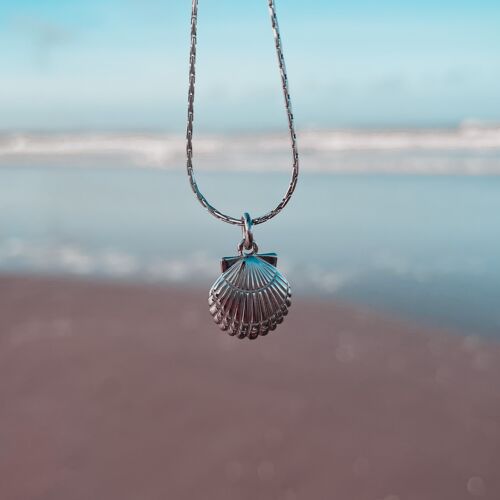 Ocean Shell Necklace Silver