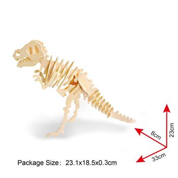 Puzzle 3D en Bois - Dinosaure JP203 2