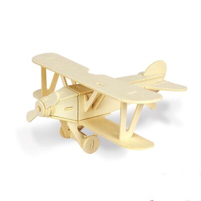 Puzzle 3D en Bois - Biplan JP208