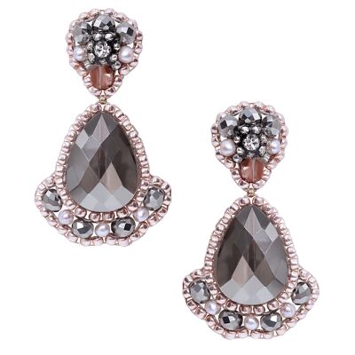 Boucles d'oreilles Starshine grises