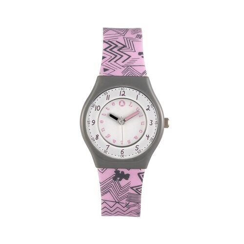 G38012 - Montre fille analogique Lulu Castagnette - bracelet plastique - Graff