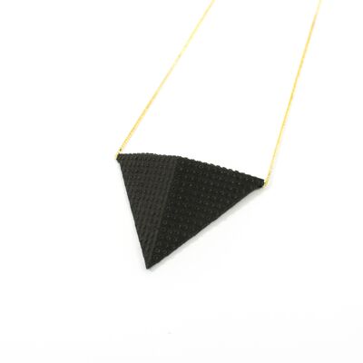 Black Jewelry - Pyramid - gold plated silver