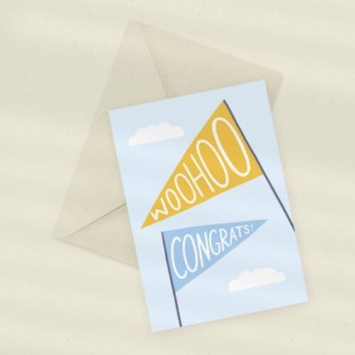 Eco Greeting Card — Woohoo!