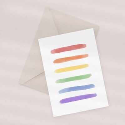 Eco Greeting Card — Colors of the Rainbow