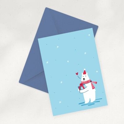 Eco Greeting Card — Polar Bear