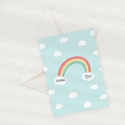 Eco Greeting Card — Rainbow in the Sky