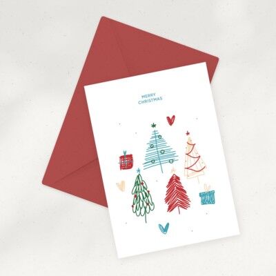 Eco Greeting Card — Christmas Forest