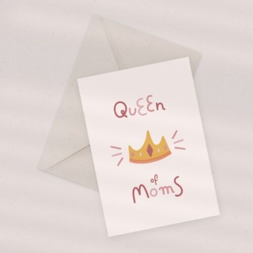 Eco Greeting Card — Queen of Moms