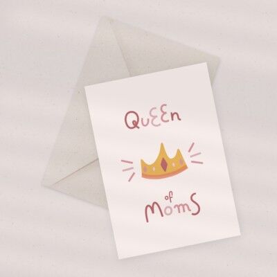 Öko-Grußkarte – Königin der Mütter