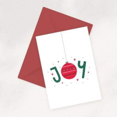 Eco Greeting Card — Christmas Joy