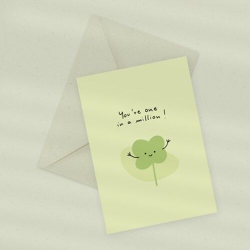 Eco Greeting Card — One in a Million