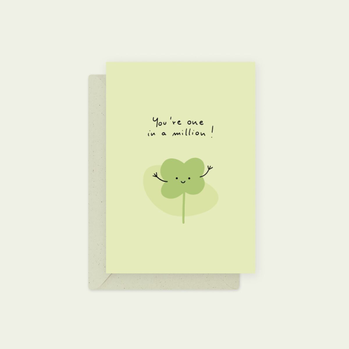 Biglietto di auguri ecologico: uno su un milione
