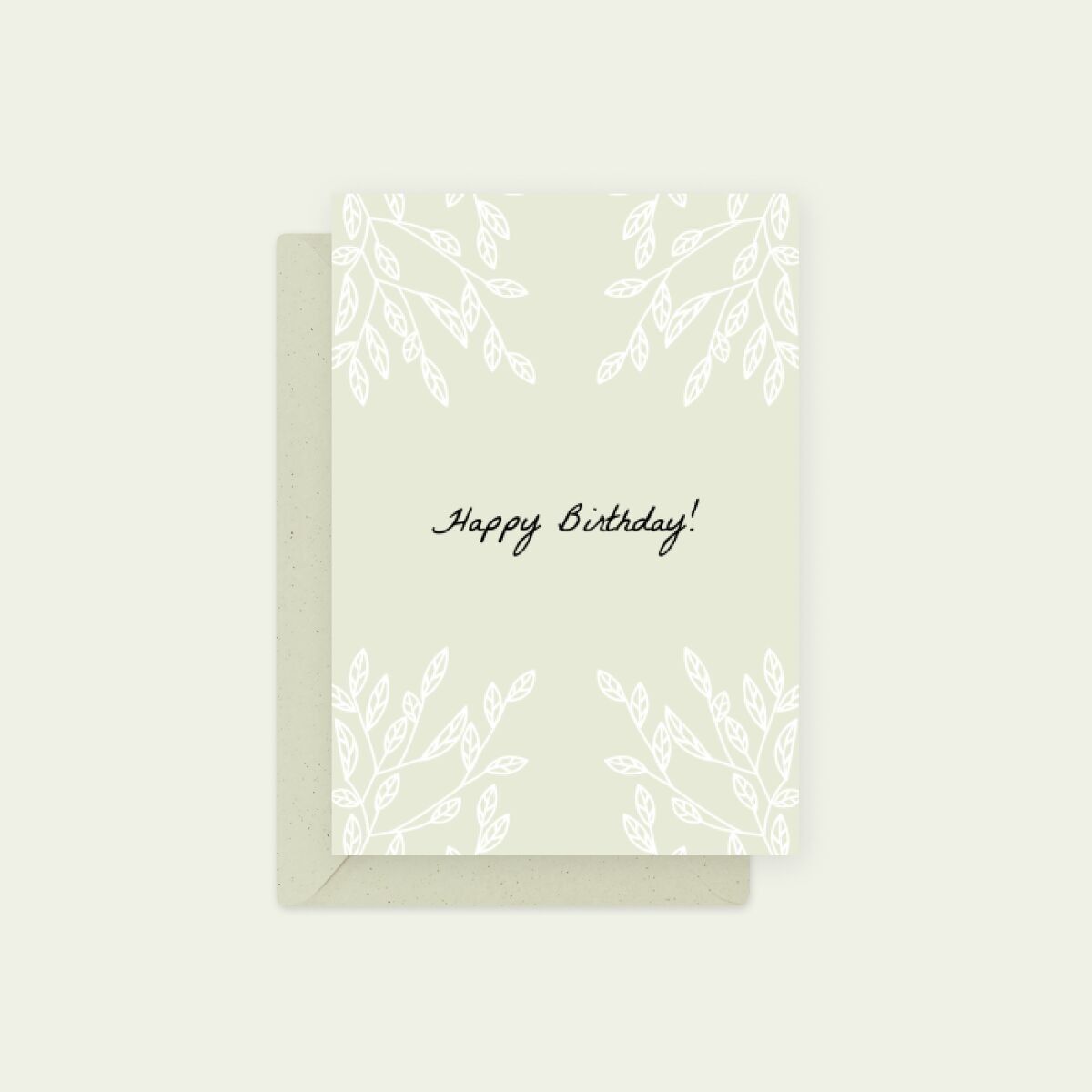 Carte de vœux écologique — Anniversaire vintage