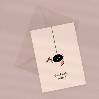 Eco Greeting Card — Spider Buddy