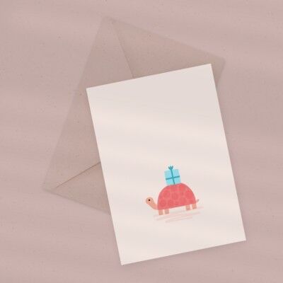 Eco Greeting Card — Little Turtle